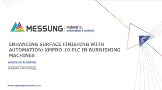 Enhancing Surface Finishing with Automation: XMPRO-10 PLC in Burnishing Machines