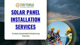 Solar Panel Installation Services