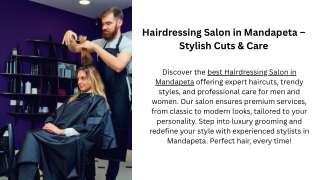 Hairdressing Salon in Mandapeta – Stylish Cuts & Care
