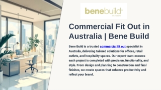 Commercial Fit Out Australia | Bene Build