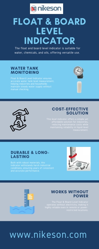 Float & Board Level Indicator – Precise Mechanical Tank Gauge