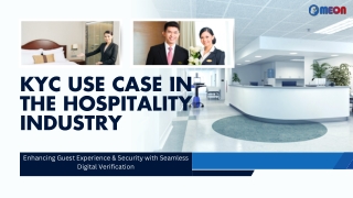 Digital KYC Solutions for the Hospitality Industry