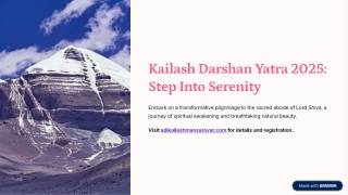 Kailash Darshan Yatra 2025: A Guide to the Ultimate Pilgrimage
