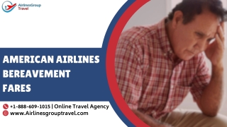 Does American Airlines offers Bereavement Fares?