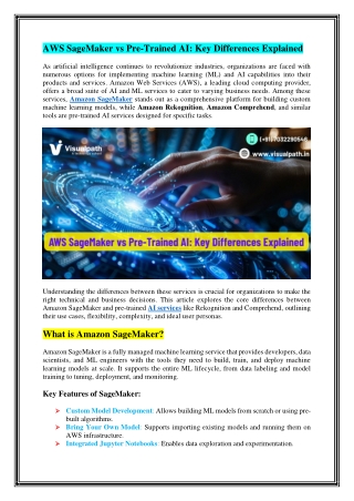 The Best AWS AI Course - AWS AI Certification