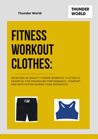 Premium Fitness Workout Clothes for Comfort and Style