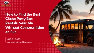 How to Find the Best Cheap Party Bus Rentals Near Me Without Compromising on Fun