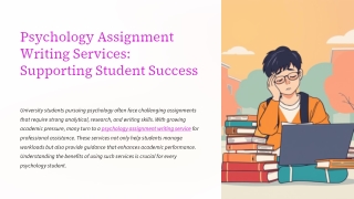 How Psychology Assignment Services Elevate Academic Performance
