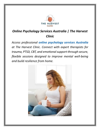 Online Psychology Services Australia | The Harvest Clinic