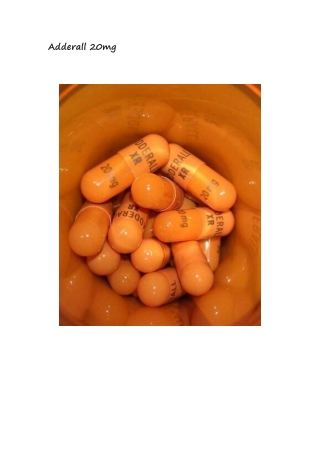 Adderall 20mg