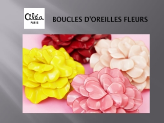 Boucles d'oreilles fleurs