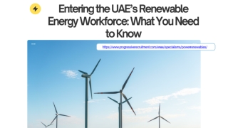 Entering the UAE’s Renewable Energy Workforce What You Need to Know