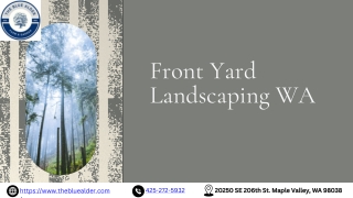 Front Yard Landscape Design WA