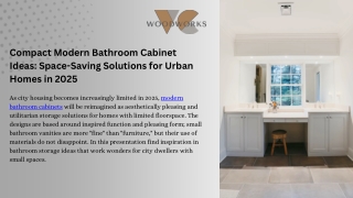 Compact Modern Bathroom Cabinet Ideas Space-Saving Solutions for Urban Homes in 2025