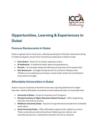 Most Talked-About Famous Restaurants in Dubai 2025