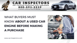 What Buyers Must Know About a Used Car Engine Before Making a Purchase