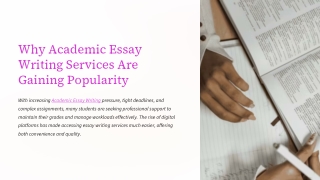 Why Academic Essay Writing Services Are Growing Fast