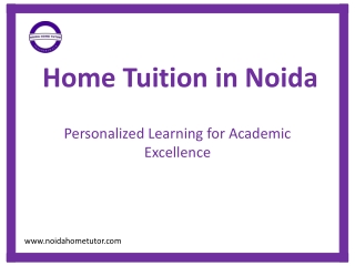 Home Tuition in Noida