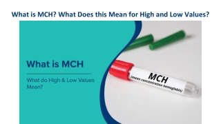 MCH in Blood Tests: Low & High Levels, Causes, and Treatment | MaxAtHome