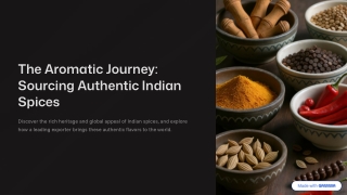 More Than Masala – The Journey of Indian Spices in Global Trade