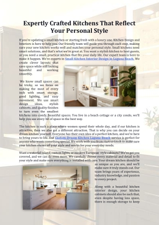 Expertly Crafted Kitchens That Reflect Your Personal Style