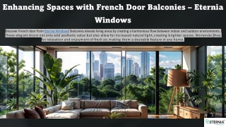 French Door Balcony - Eternia Windows