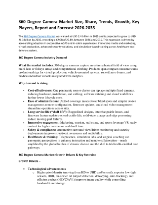 360 Degree Camera Market 1