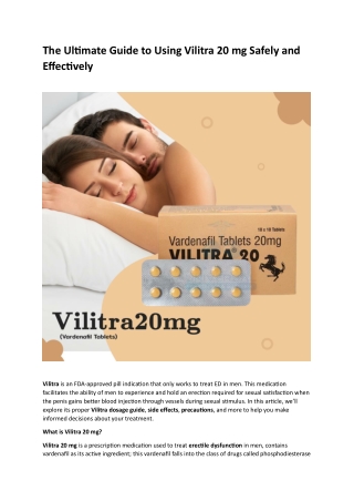 The-Ultimate-Guide-to-Using-Vilitra-20 mg-Safely-and-Effectively