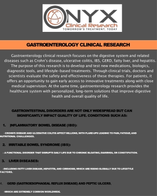 Clinical Trials in Gastroenterology