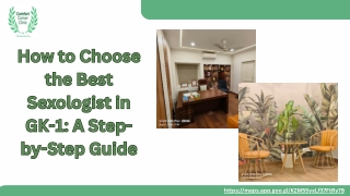 How to Choose the Best Sexologist in GK-1: A Step-by-Step Guide
