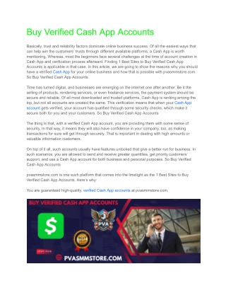 Buy Verified Cash App Accounts