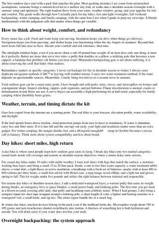 Outdoor Adventure Packing List: Day Hikes to Overnights