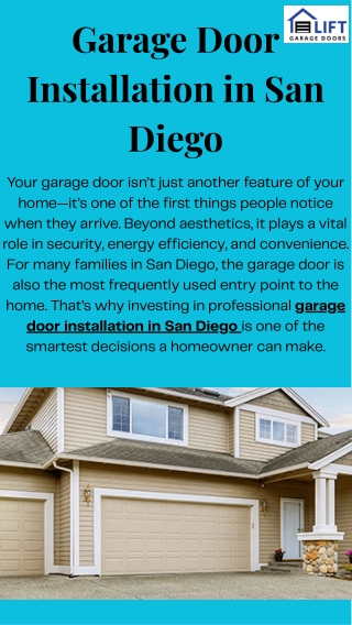 Expert Garage Door Installation in San Diego – Lift Garage Door Pros