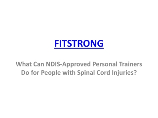 What Can NDIS-Approved Personal Trainers Do for People with Spinal Cord