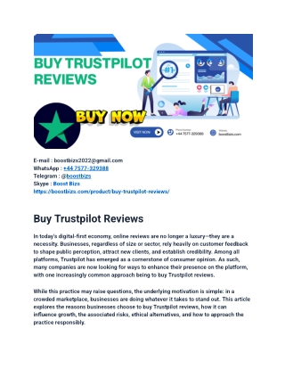 Top Site For Buy Trustpilot Reviews