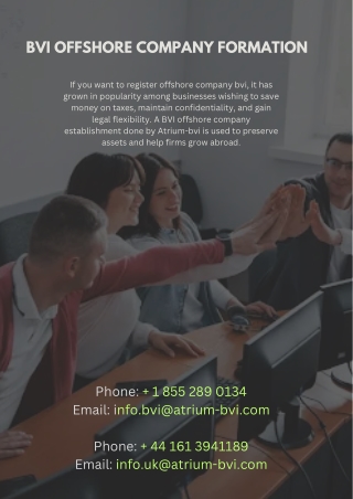 All You Must Know about BVI Offshore Company Formation