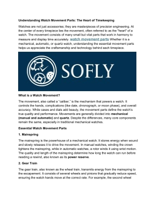 Understanding Watch Movement Parts pdf 1