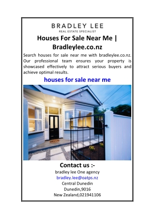 Houses For Sale Near Me  Bradleylee.co.nz