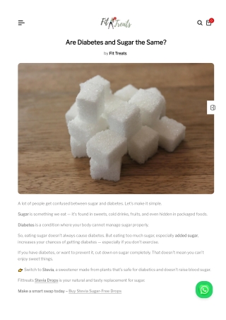 A Natural Touch with Stevia Sweetener for Balanced Health