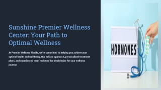 Sunshine Premier Wellness Center