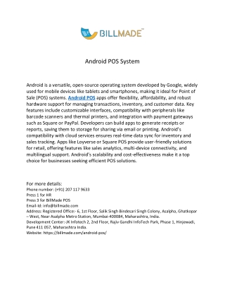 Android POS System
