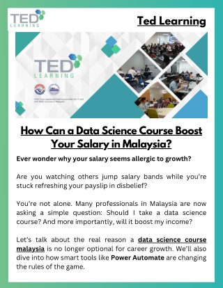 How Can a Data Science Course Boost Your Salary in Malaysia?