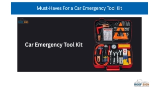 Must-Haves For a Car Emergency Tool Kit