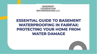 Essential Guide to Basement Waterproofing in Fairfax