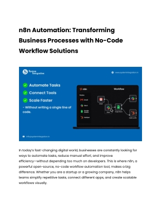 How to Use n8n for Streamlined No-Code Workflow Automation?