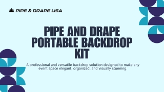 Pipe And Drape Portable Backdrop Kit | Shop Now