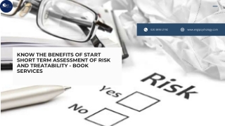 Know the benefits of START Short term assessment of risk and treatability - Book services