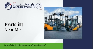 High-Performance Electric Forklift Supplier in UAE Al Shirawi Trading