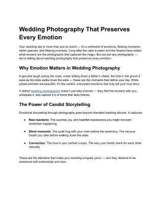 Photographer in Hyderabad | What A Story