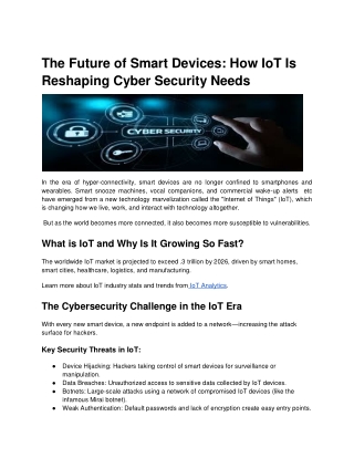 The Future of Smart Devices_ How IoT Is Reshaping Cyber Security Needs